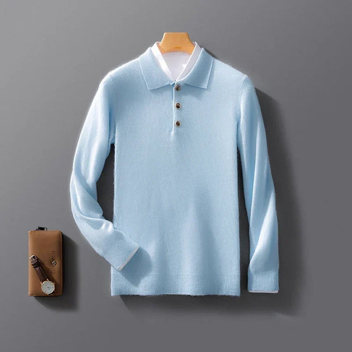 Sweter polo z kaszmiru Raiden