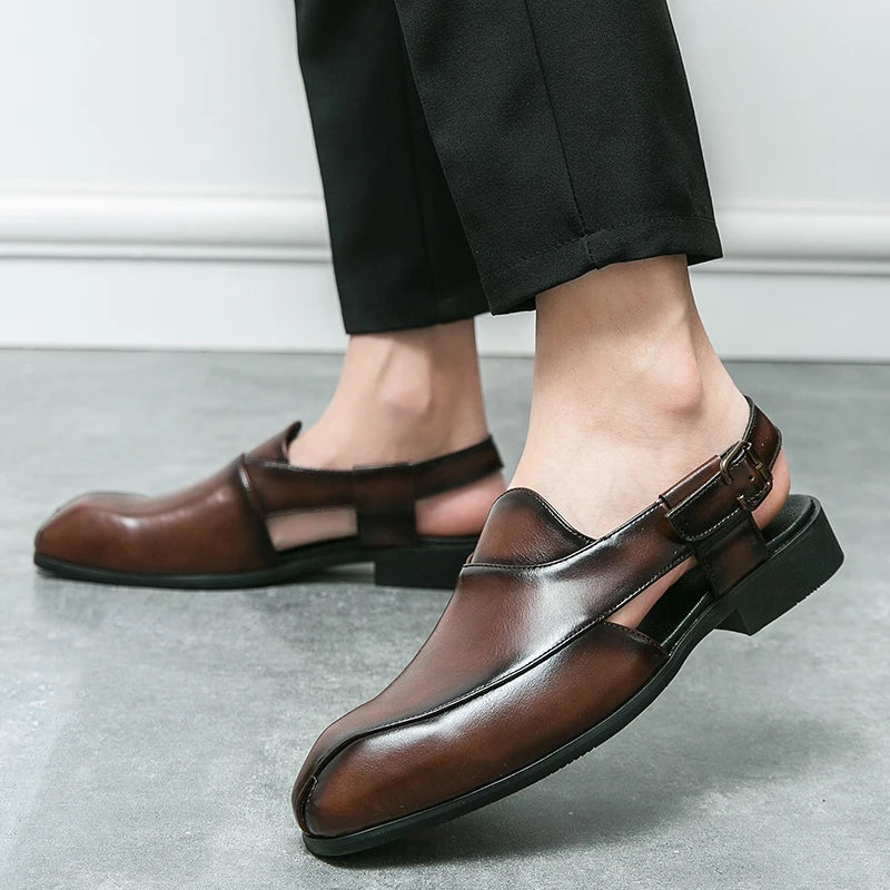 Fairford Skórzany Cutout Mokasyny