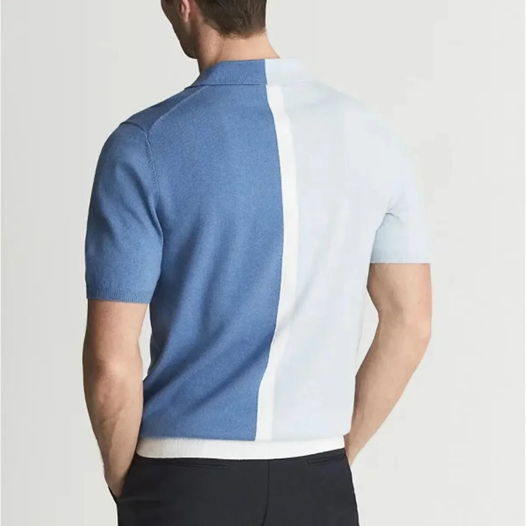 Leclerc Dwutonowy Polo z Dzianiny