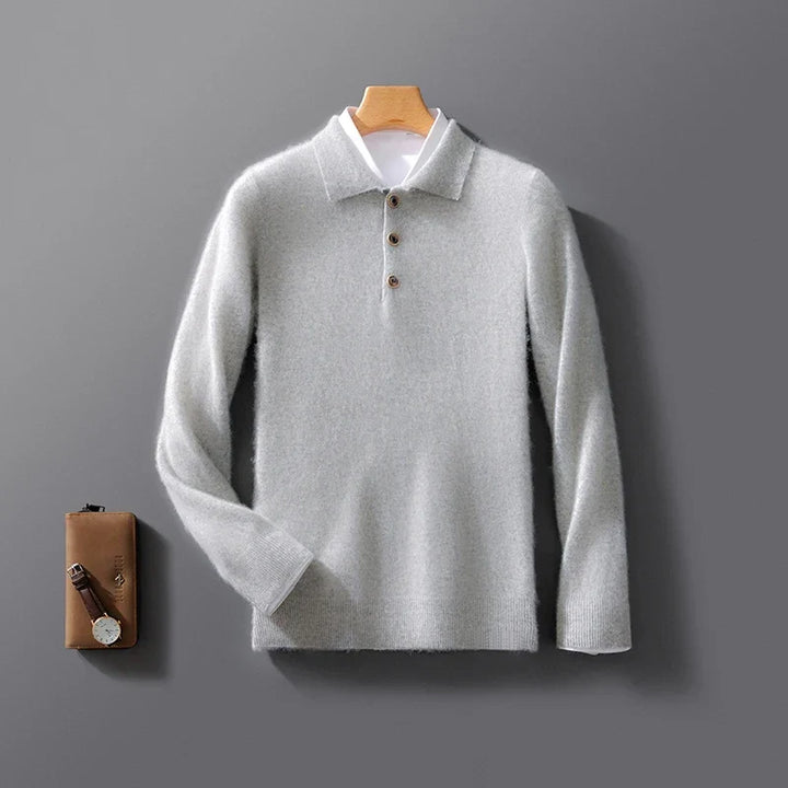 Sweter polo z kaszmiru Raiden