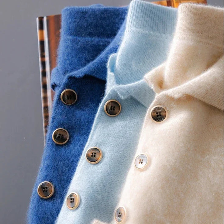 Sweter polo z kaszmiru Raiden