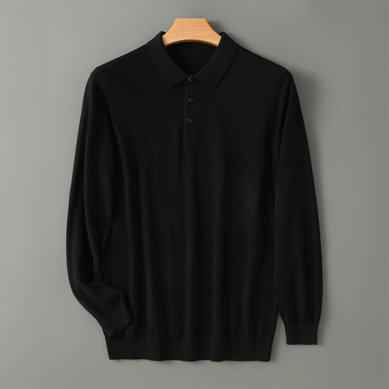 Riku 100% Wełniany Polo Merino