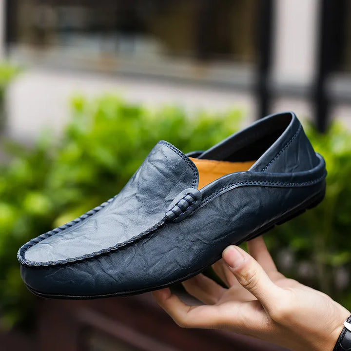 Aurelio V2 Włoskie 100% Prawdziwe Skórzane Mokasyny
