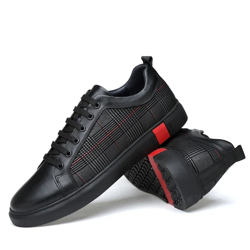 Leonardo Prawdziwe Skórzane Sneakersy