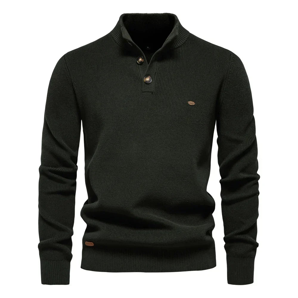 Sweter Męski z Guzikami