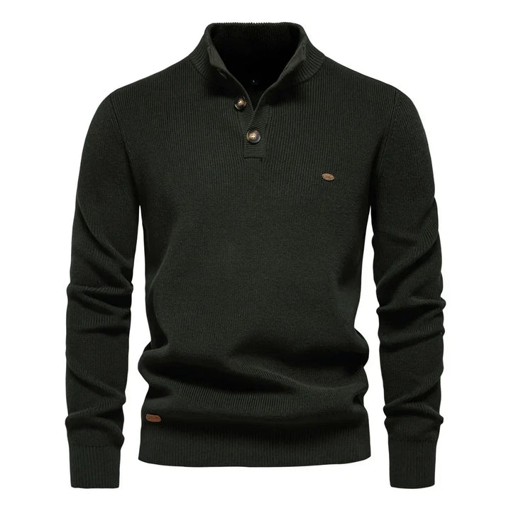Sweter Męski z Guzikami