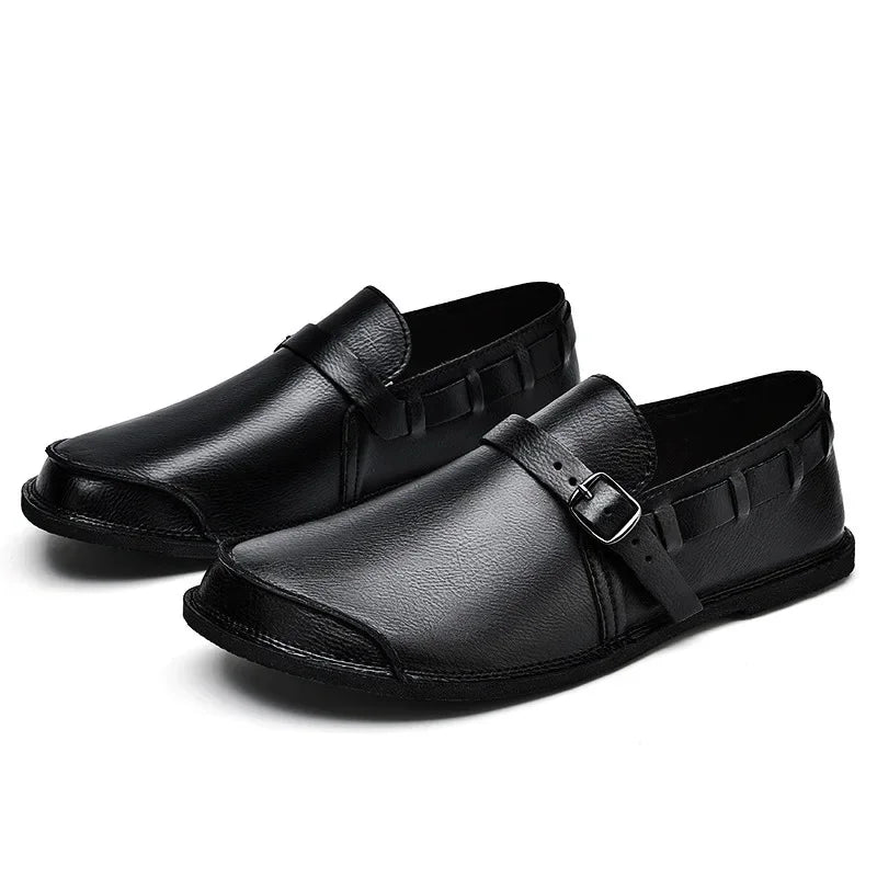 Lorenzo Vitale Buty na klamrę ze skóry