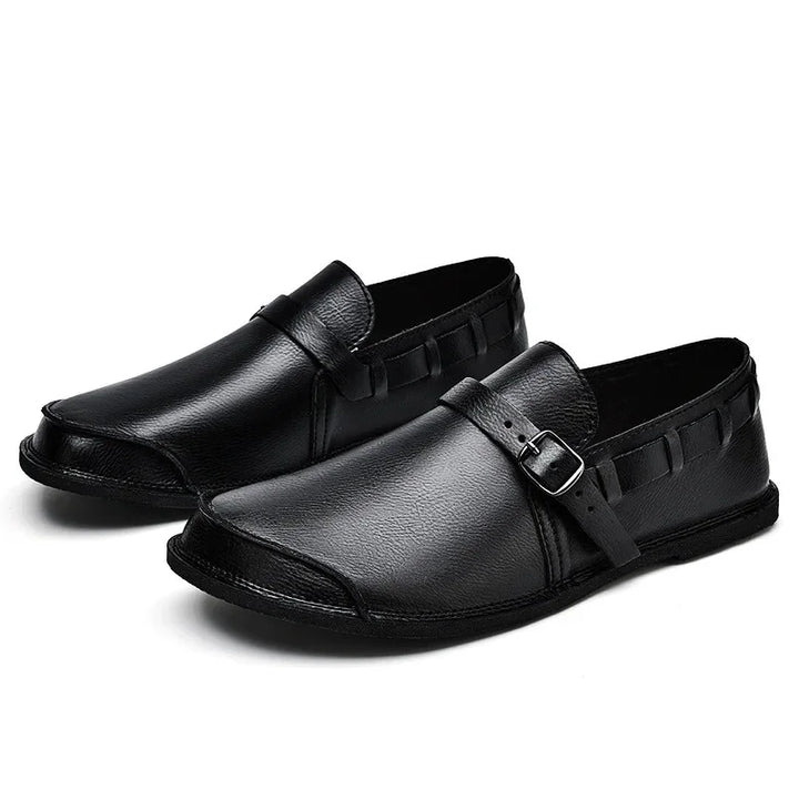 Lorenzo Vitale Buty na klamrę ze skóry