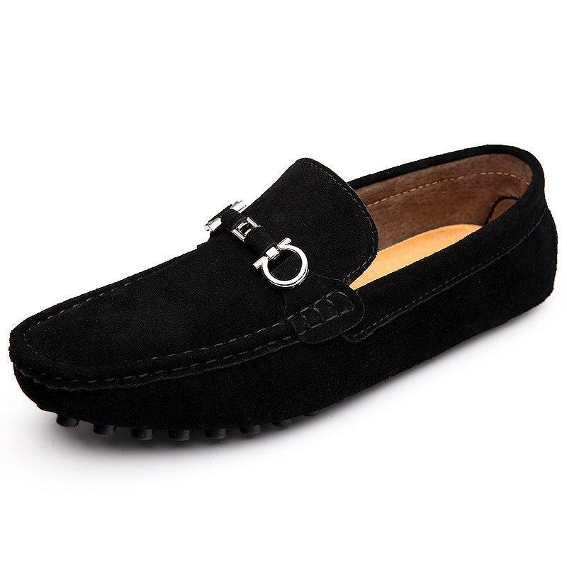 Loafersy St Tropez ze skóry zamszowej