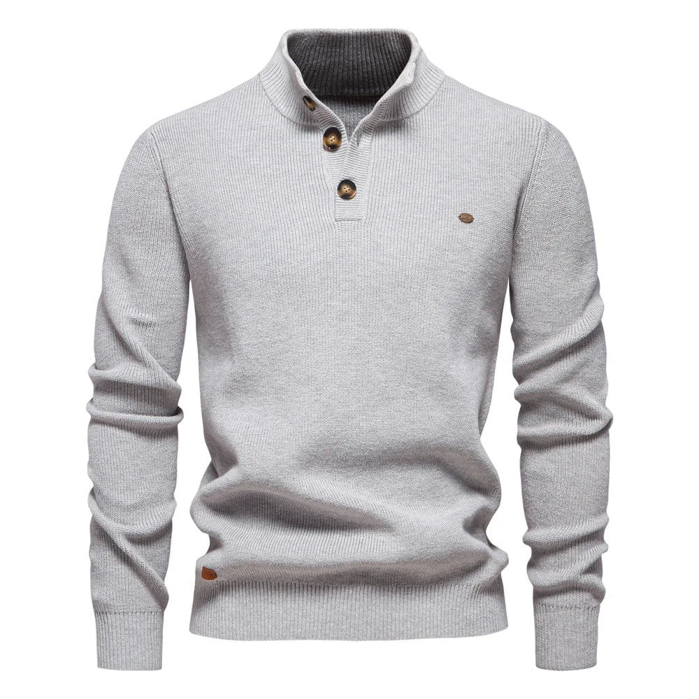 Sweter Męski z Guzikami