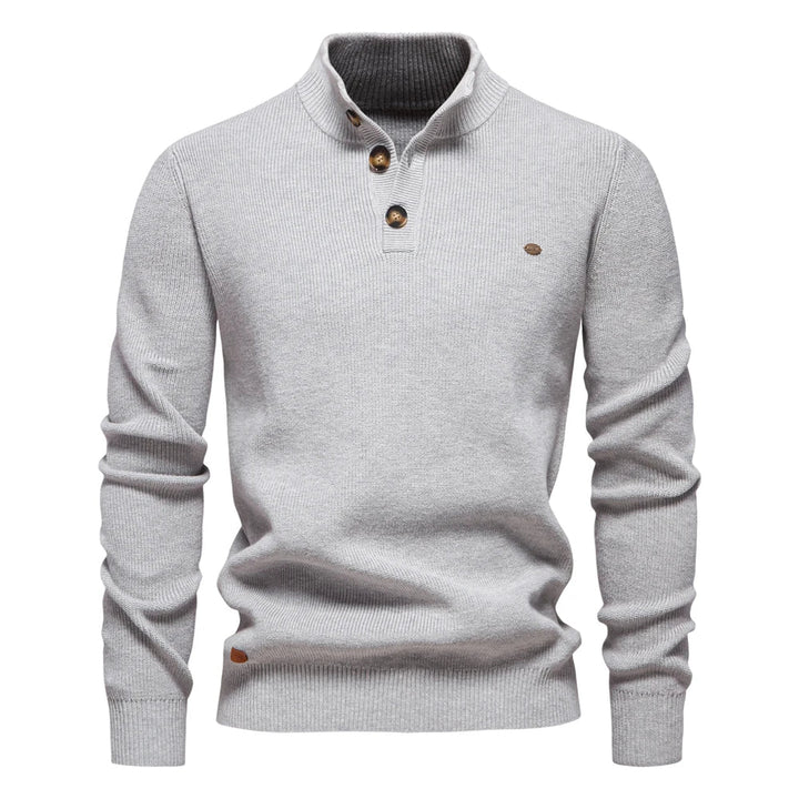 Sweter Męski z Guzikami