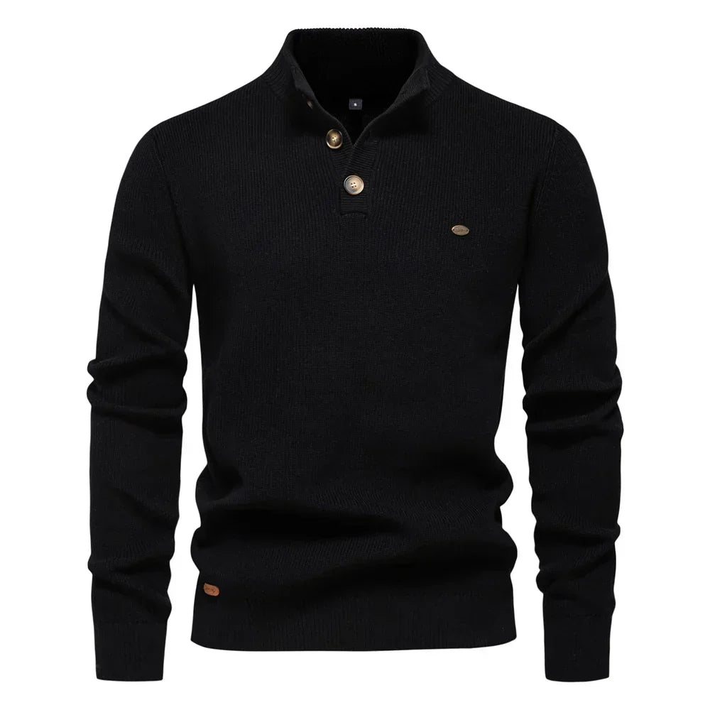 Sweter Męski z Guzikami