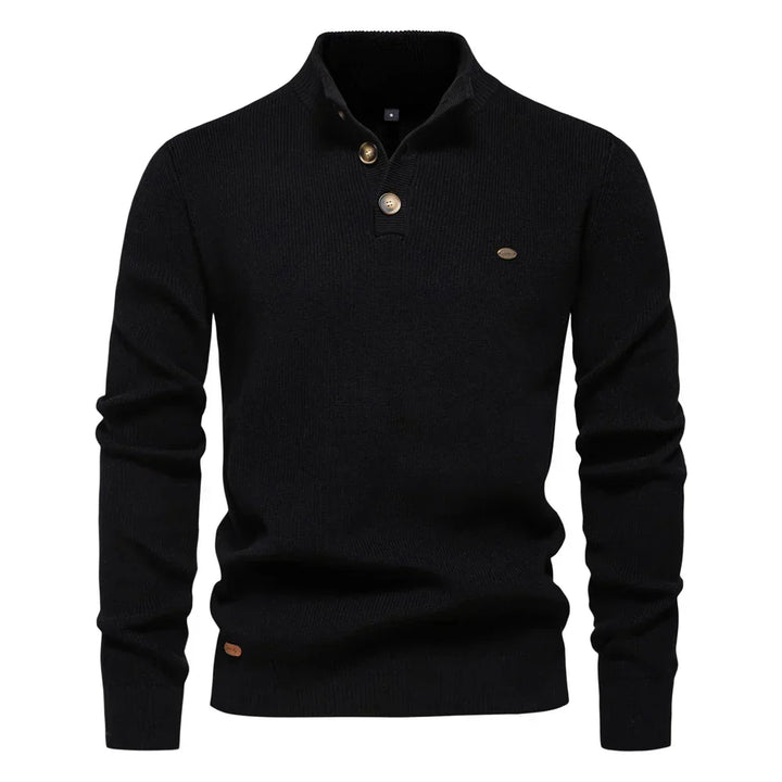 Sweter Męski z Guzikami