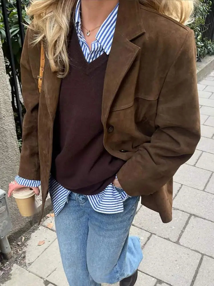 EMMA | Modna Kurtka Lapezak z Kieszeniami