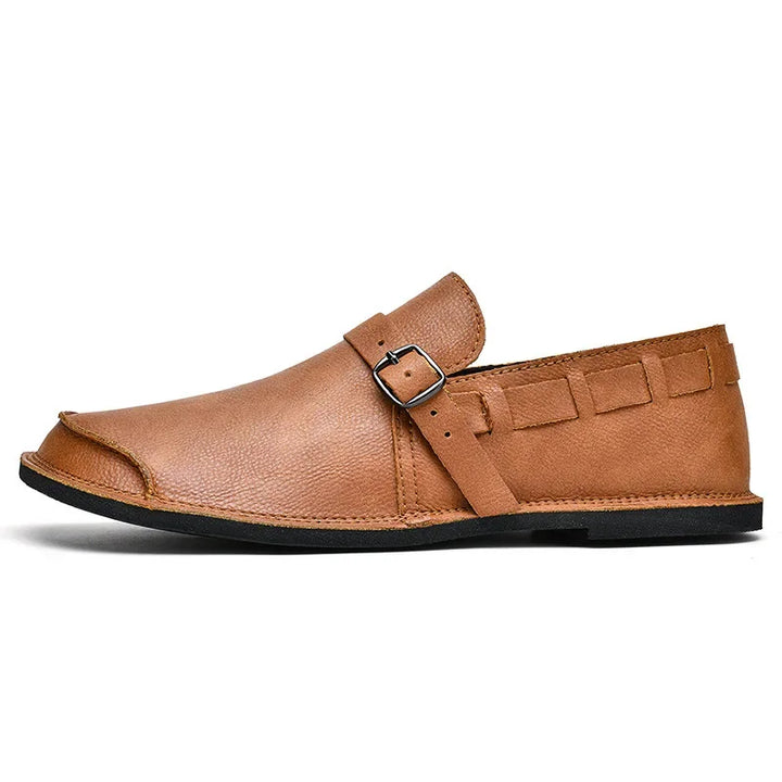 Lorenzo Vitale Buty na klamrę ze skóry