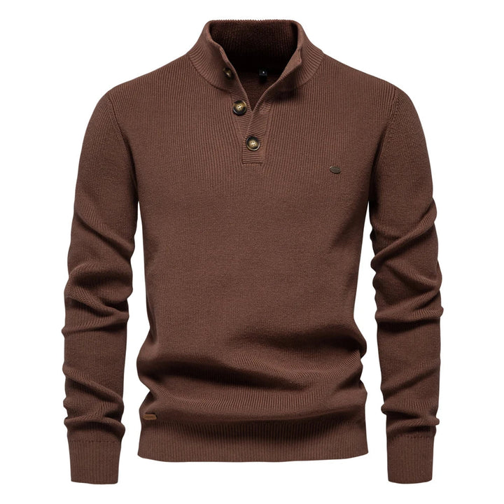 Sweter Męski z Guzikami