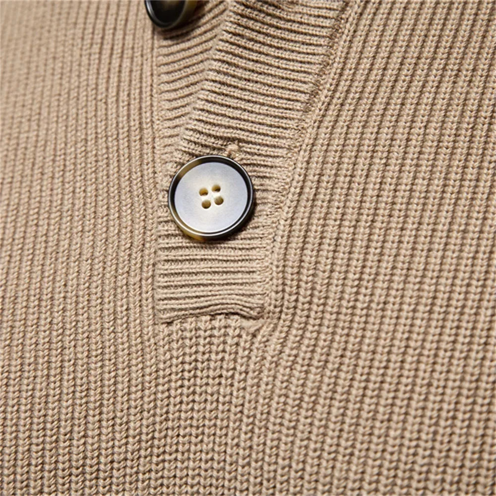 Sweter Męski z Guzikami