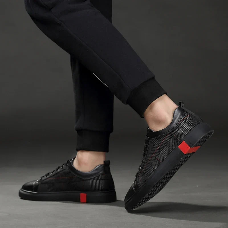 Leonardo Prawdziwe Skórzane Sneakersy