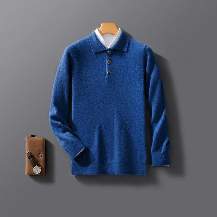 Sweter polo z kaszmiru Raiden