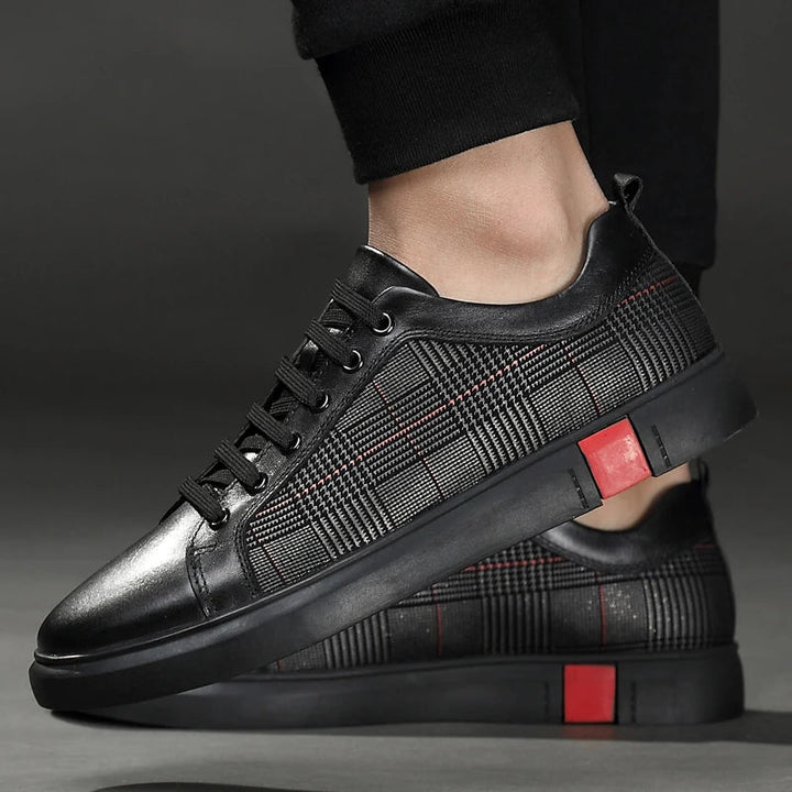 Leonardo Prawdziwe Skórzane Sneakersy