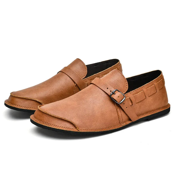 Lorenzo Vitale Buty na klamrę ze skóry
