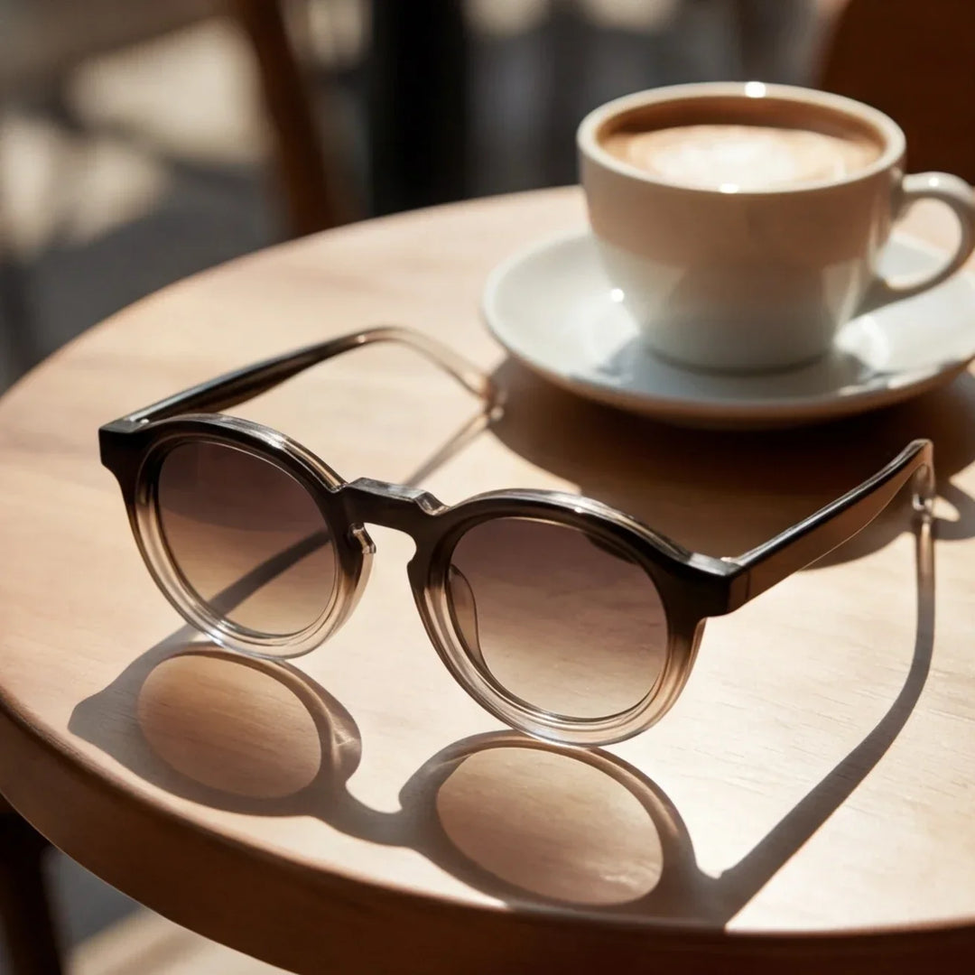Milano Retro Okrągłe Okulary Przeciwsłoneczne