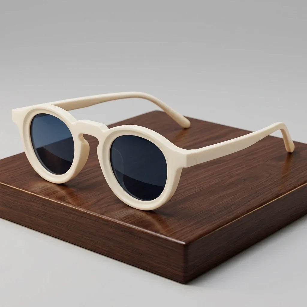 Milano Retro Okrągłe Okulary Przeciwsłoneczne