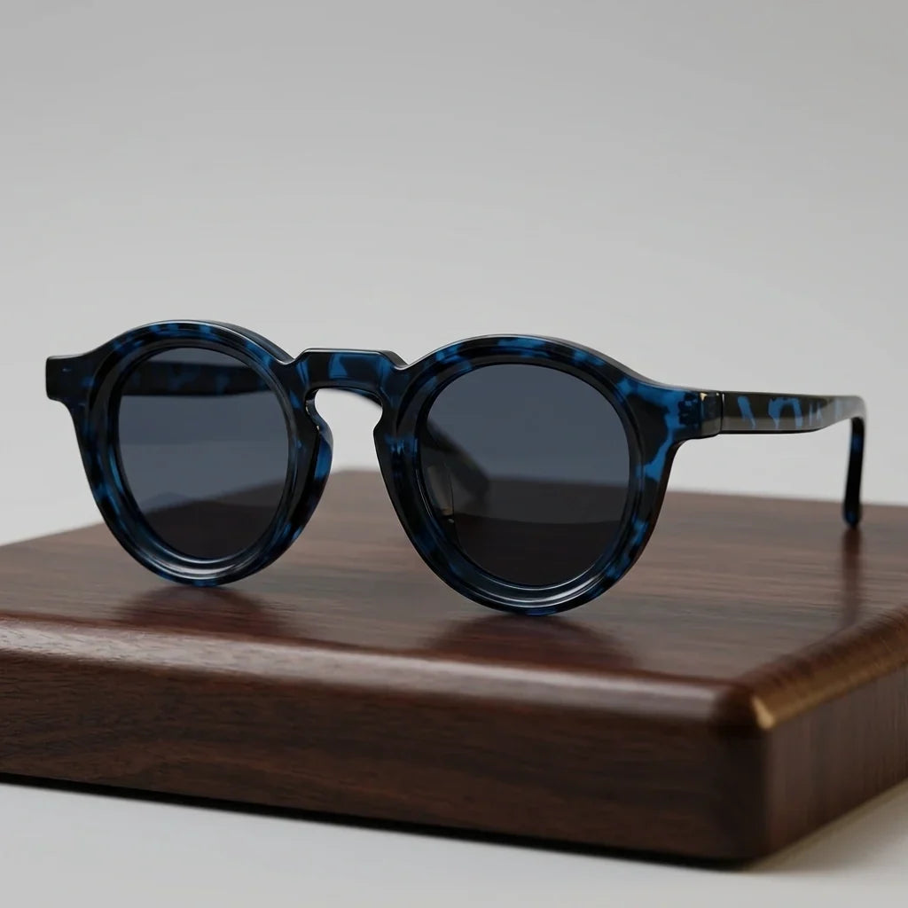 Milano Retro Okrągłe Okulary Przeciwsłoneczne