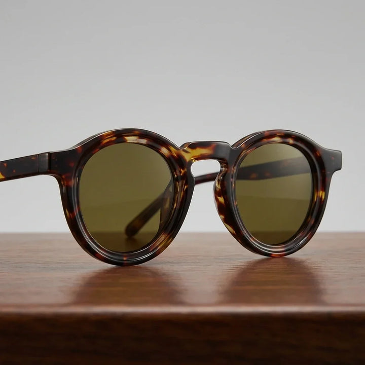 Milano Retro Okrągłe Okulary Przeciwsłoneczne
