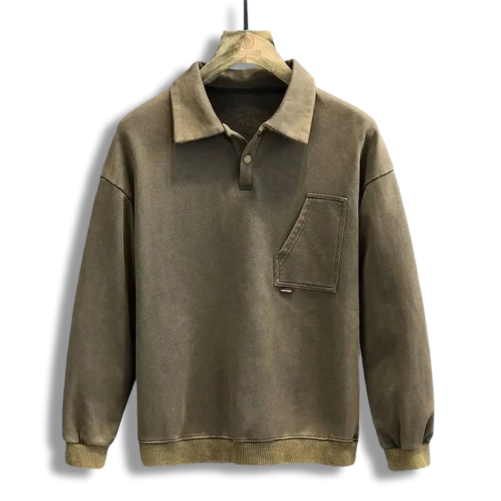 Sweter Polo Washstone Roy