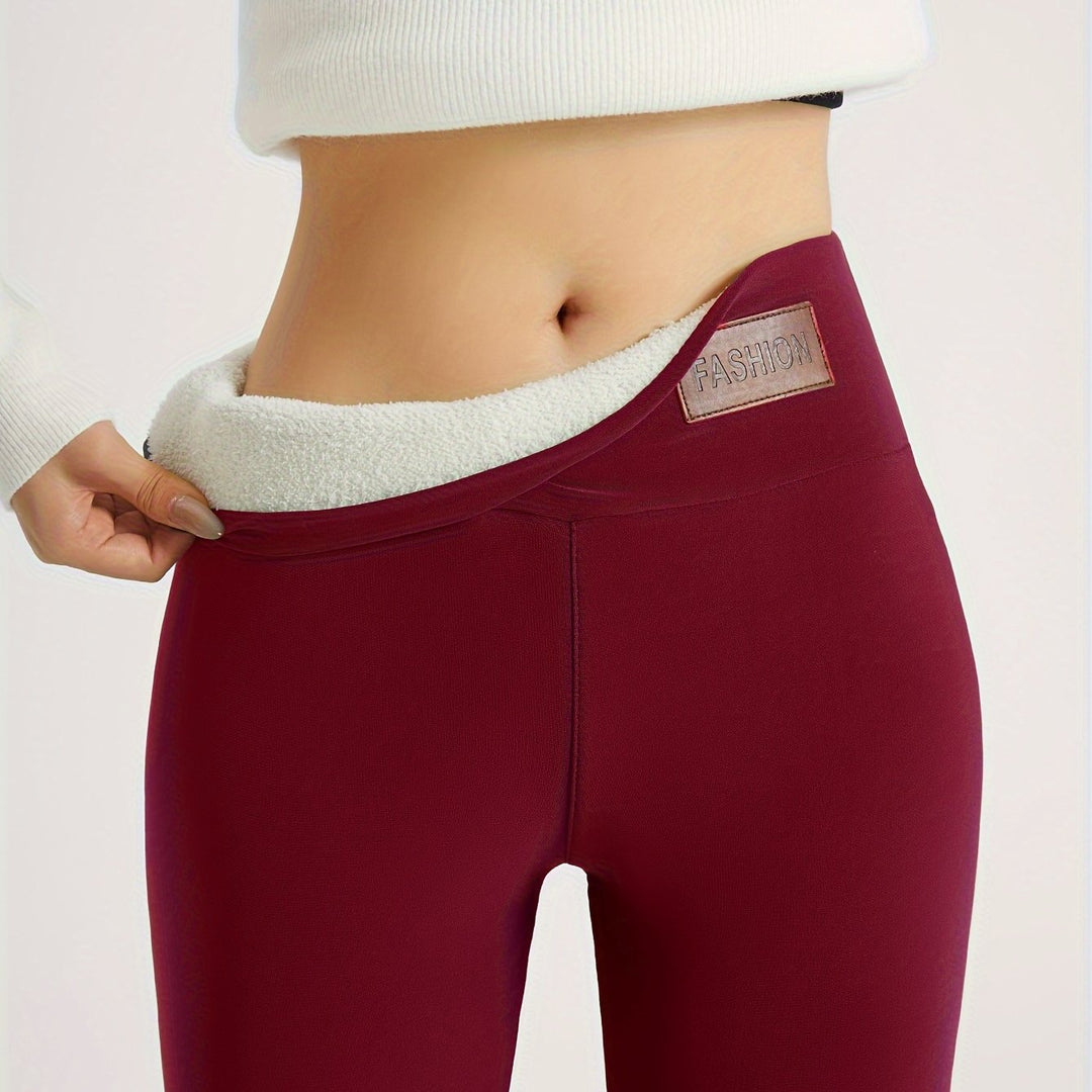 Lorna | Wysokie Ciepłe Legginsy na Zimę