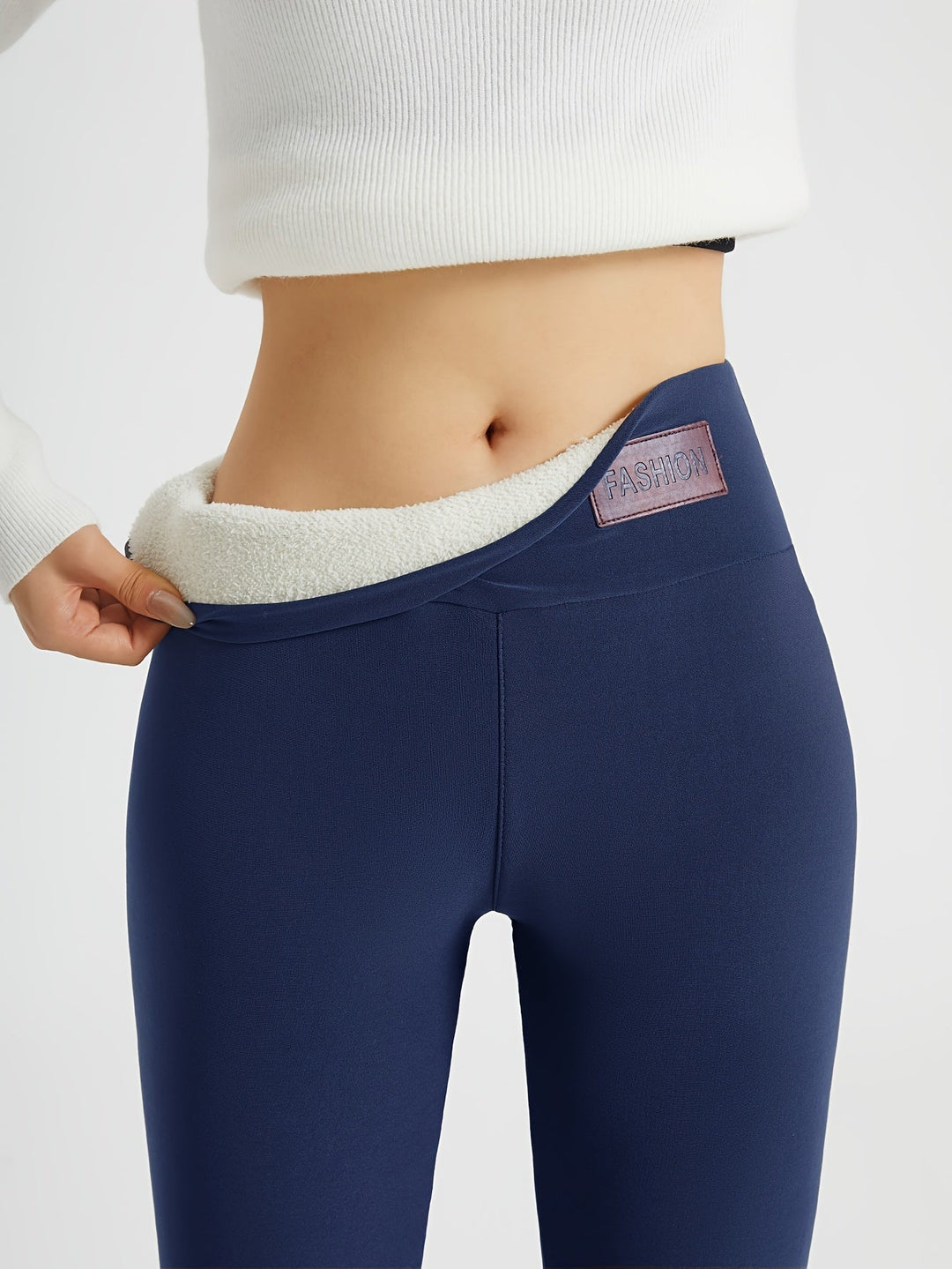 Lorna | Wysokie Ciepłe Legginsy na Zimę