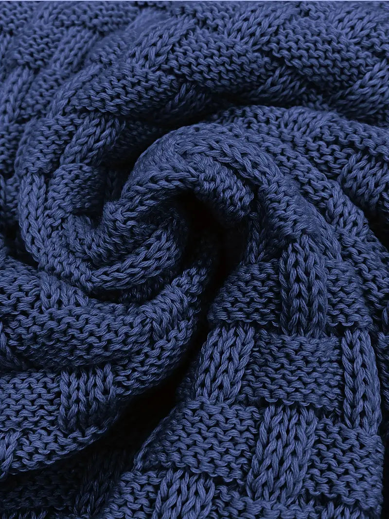 Sweter Męski z teksturowanym półsuchem
