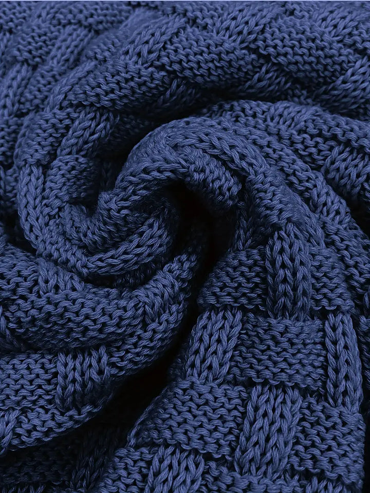 Sweter Męski z teksturowanym półsuchem