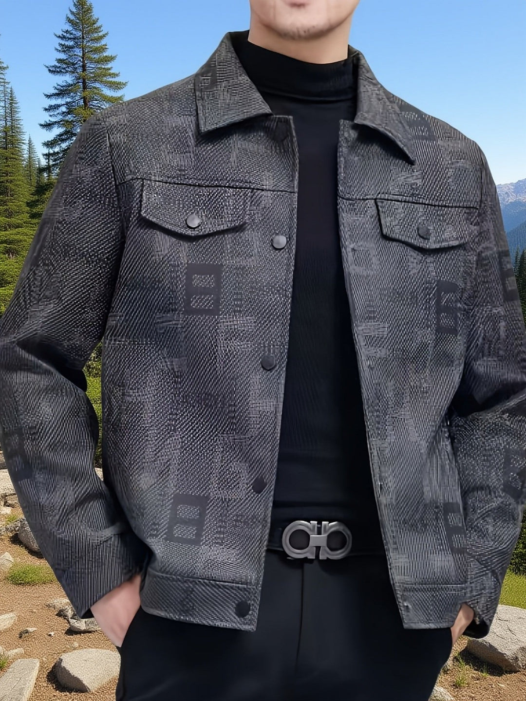 Fletcher | Wzór Trucker Kurtka