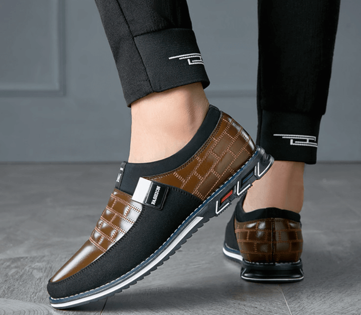 Męskie Oddychające Skórzane Sneakersy