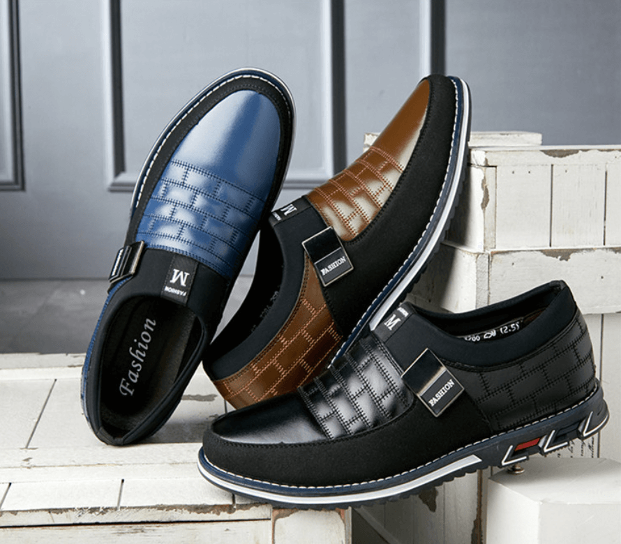 Męskie Oddychające Skórzane Sneakersy