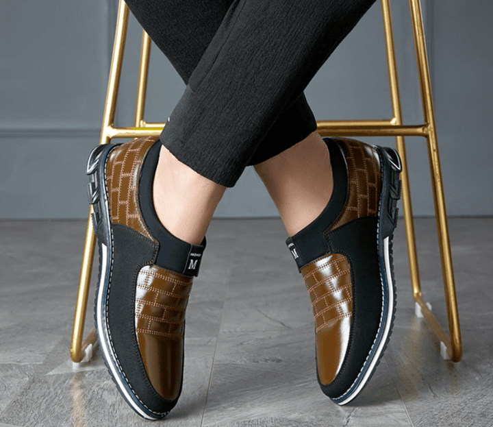 Męskie Oddychające Skórzane Sneakersy