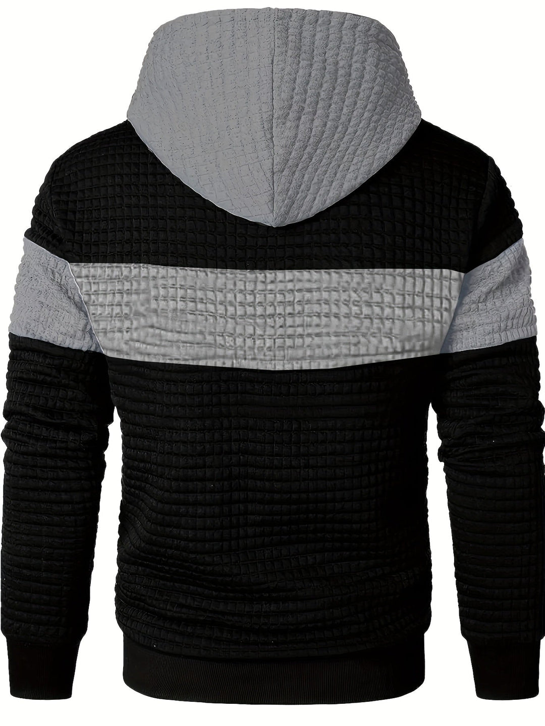 Hayes | Teksturowana Bluza z Kapturem w Kolorach Blokowych