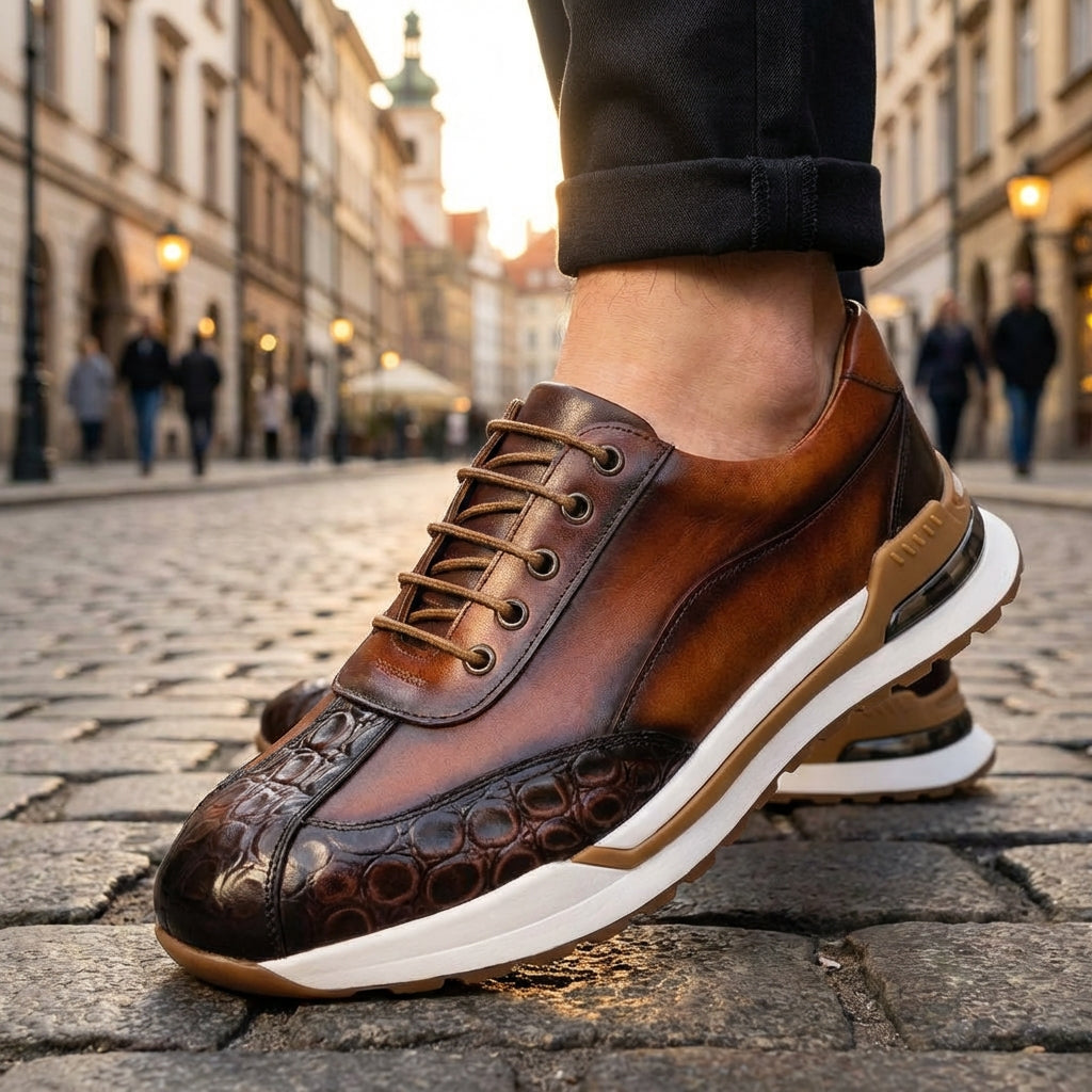 Corey | Męskie Sneakersy na Sznurowadła