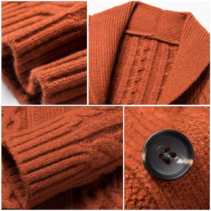 Kardigan z dzianiny Jacquard Château Côte