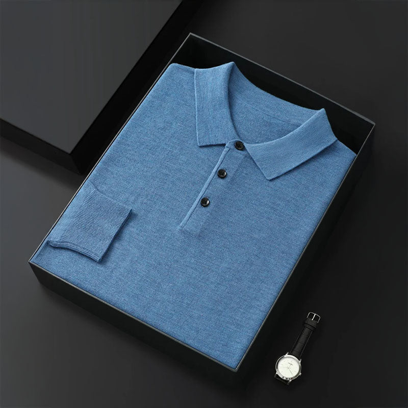 Riku 100% Wełniany Polo Merino