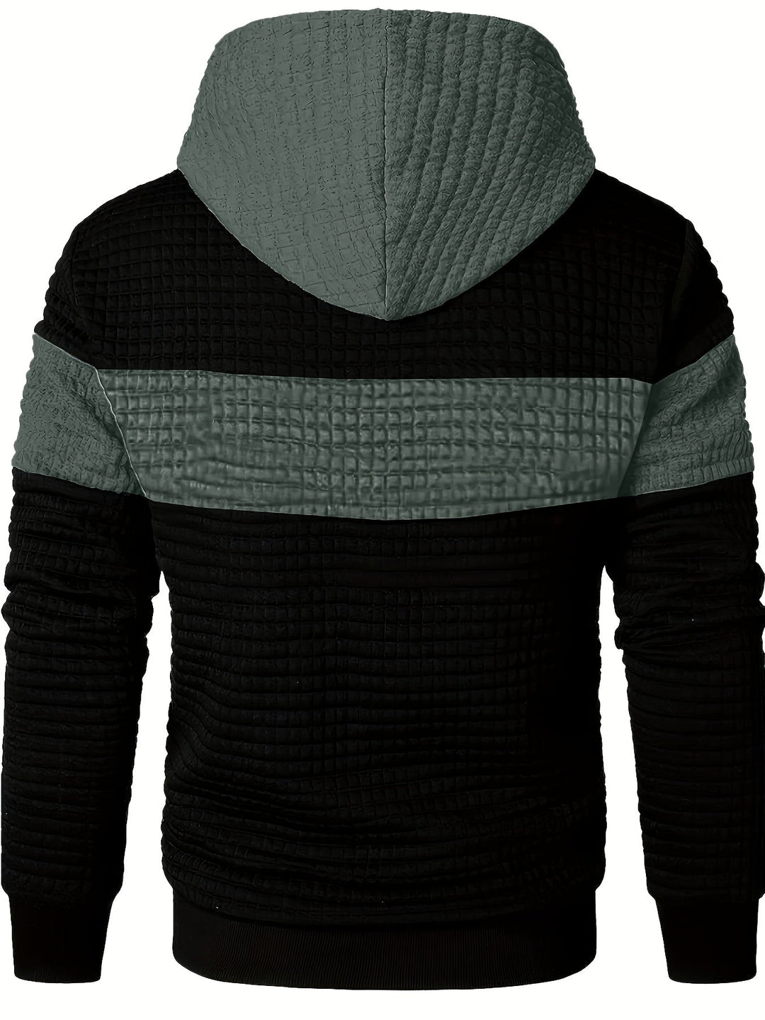 Hayes | Teksturowana Bluza z Kapturem w Kolorach Blokowych