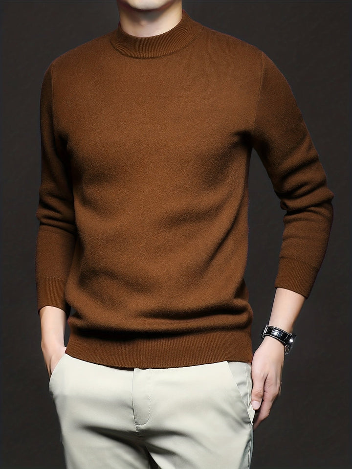 Everett | Wyrafinowany Sweter z Wysokim Kołnierzem