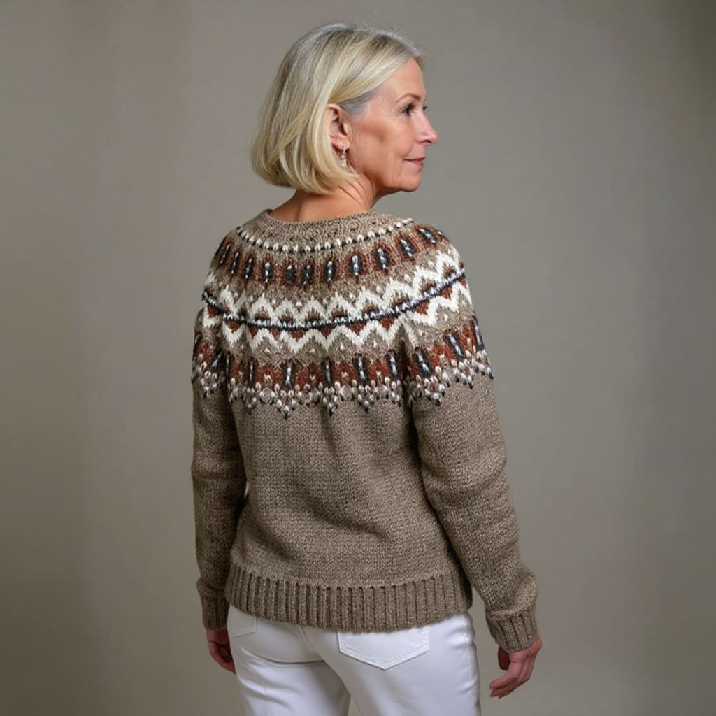 Adeline | Retro IJslandse Kardigan