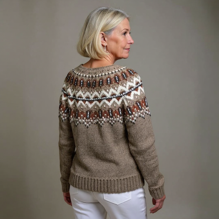 Adeline | Retro IJslandse Kardigan