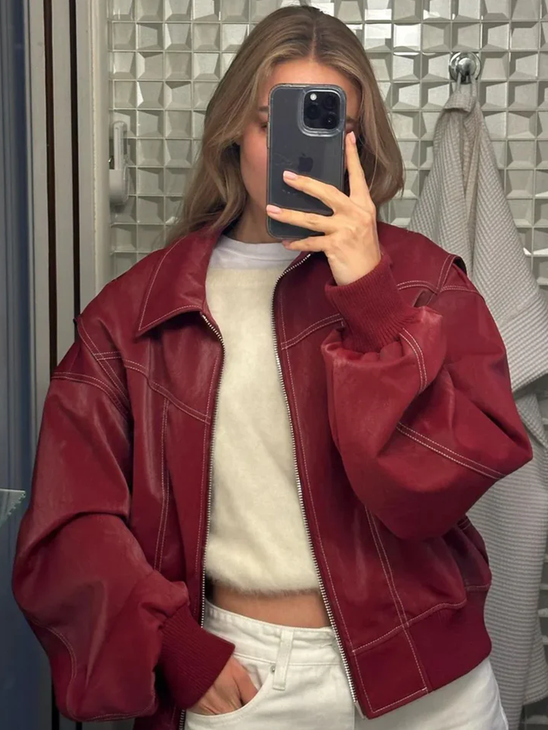 Kontrastowa kurtka oversize – oferta limitowana