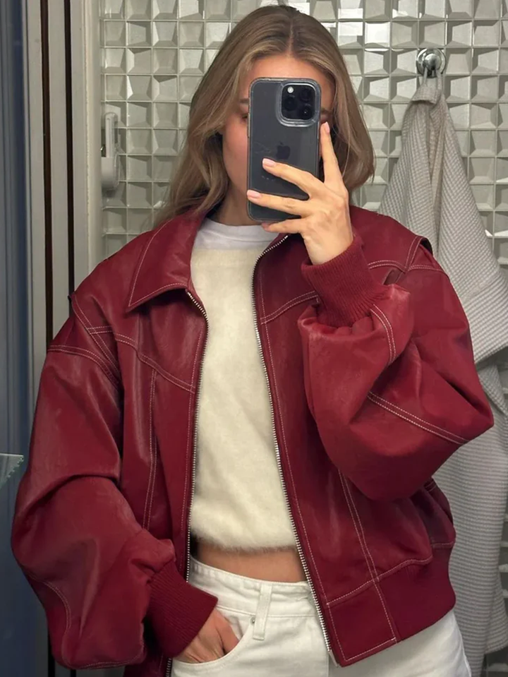 Kontrastowa kurtka oversize – oferta limitowana