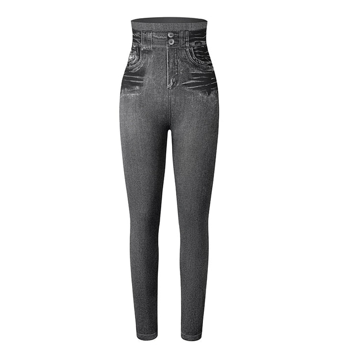 Modelujące Legginsy w Denimowy Wzór