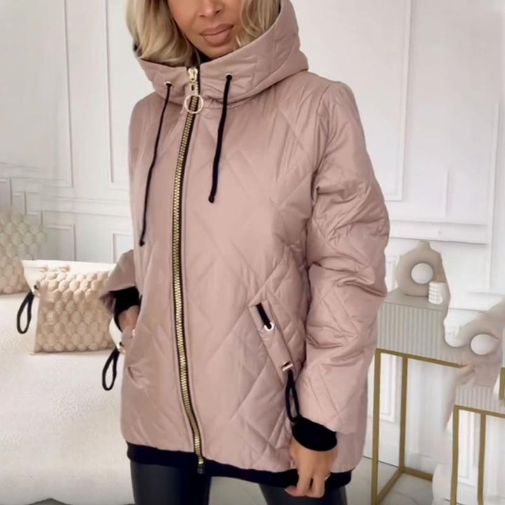 YANNAH – KURTKA Z DIAMENTOWYM QUILTINGIEM Z KAPTUREM